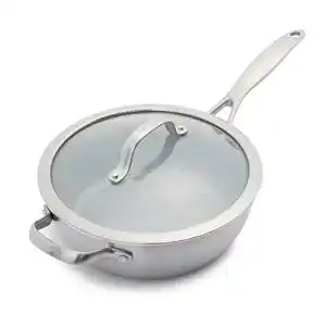 GreenPan Venice Pro Tri-Ply Schmorpfanne 24cm mit Deckel