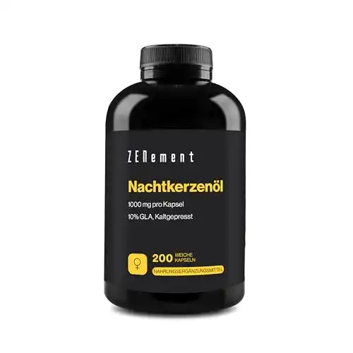 Nachtkerzenöl Zenement 200 Softgel-Kapseln in Premium-Qualität