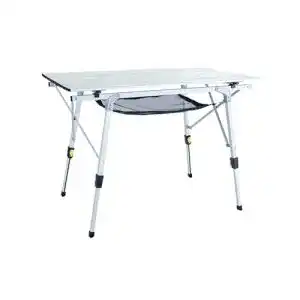 Höhenverstellbarer Campingtisch Uquip Variety M Silver I kompakt und stabil