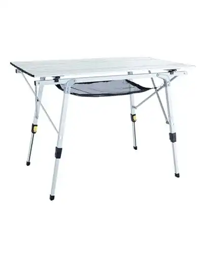 Höhenverstellbarer Campingtisch Uquip Variety M Silver I kompakt und stabil