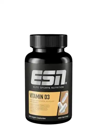 ESN Vitamin D3 Kapseln 120 Stück – Hochdosiertes Vitamin D