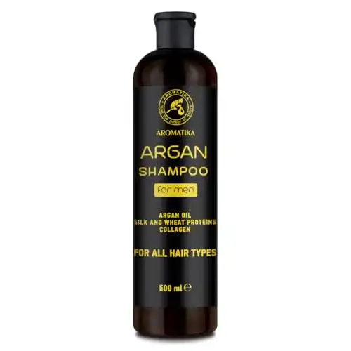 Argan-Shampoo für Männer mit Arganöl, Seidenprotein und Weizenprotein