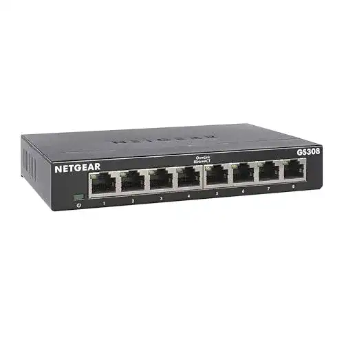 8-Port Switch Netgear GS308 – LAN Switch mit Gigabit Geschwindigkeiten