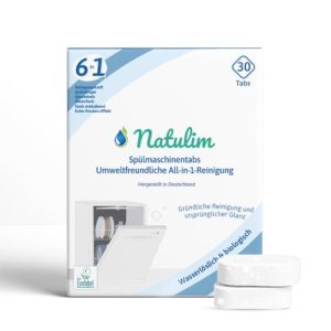 Spülmaschinentabs Natulim 6in1 – Biologisch abbaubare Geschirrspültabs
