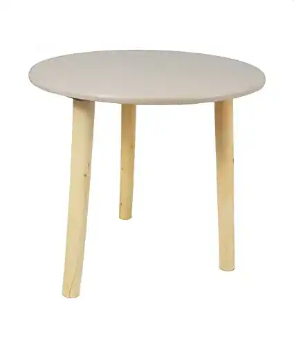 Beistelltisch Spetebo aus Holz in Taupe, 30×30 cm