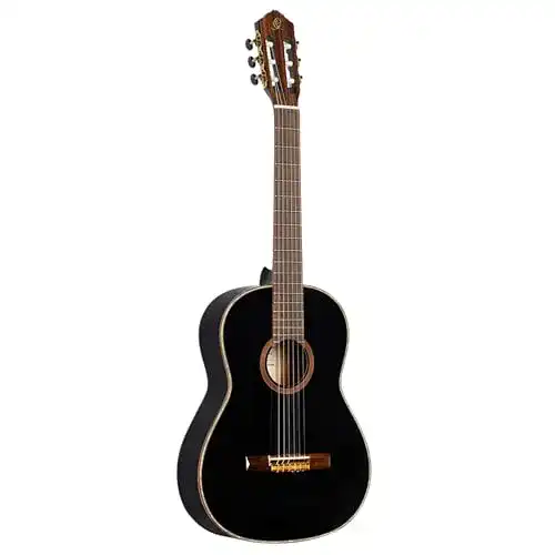 Ortega Guitars Konzertgitarre 4/4 Größe in Schwarz, Family Series
