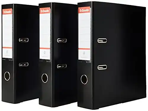 Esselte Aktenordner breit, DIN A4, 3er Pack, 7,5 cm