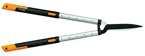 Fiskars SmartFit Teleskop-Heckenschere Hochwertige Stahl-Klingen, 68-93 cm