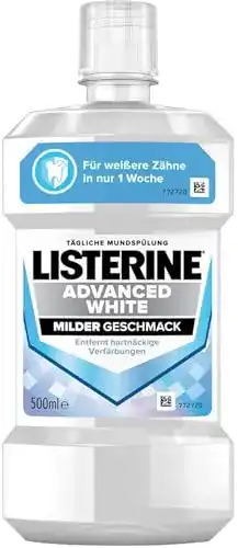 Listerine Mundspülung Advanced White milder Geschmack 500 ml