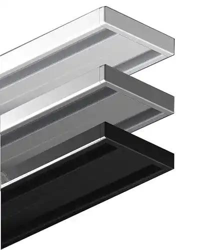 Gardinenschiene Garduna 300 cm in Weiß aus Aluminium