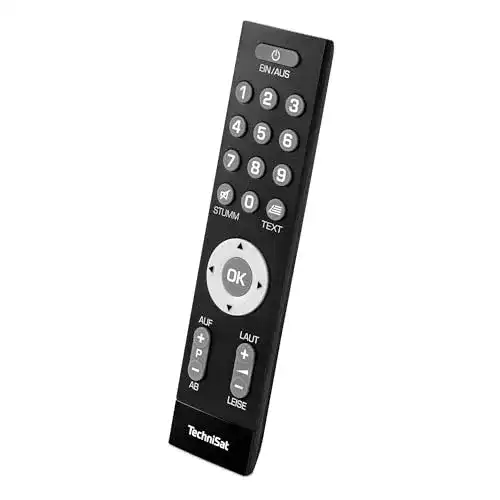 Senioren-Fernbedienung TechniSat ISIZAPPER Universal für einfache Bedienung