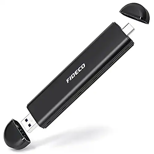 Fideco M.2 NVMe und SATA SSD Gehäuse mit USB 3.2