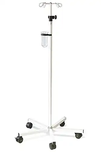 Infusionsständer Megro in Weiß Stabil und Funktional für die Medizinische Anwendung