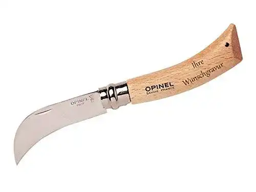 Opinel Gärtnermesser mit rostfreier Klinge und Buchenholzgriff