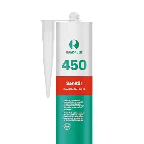 Ramsauer 450 Sanitär Silikon 1K Dichtstoff 310ml für Dichtungsarbeiten