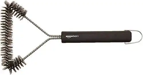 Grillbürste von Amazon Basics, dreieckig, 30,5 cm, schwarz