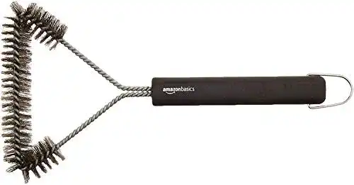 Grillbürste von Amazon Basics, dreieckig, 30,5 cm, schwarz
