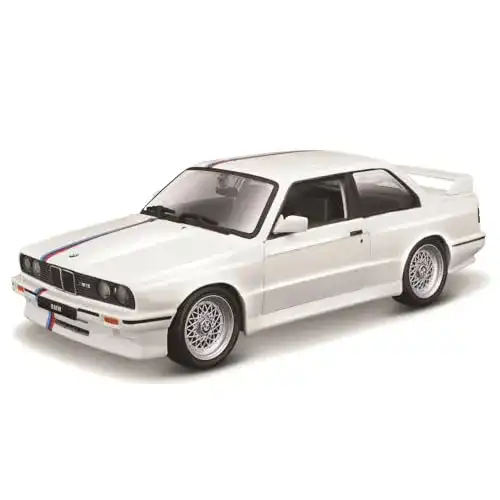 Modellauto Bburago BMW M3 E30 im Maßstab 1:24 mit beweglichen Türen