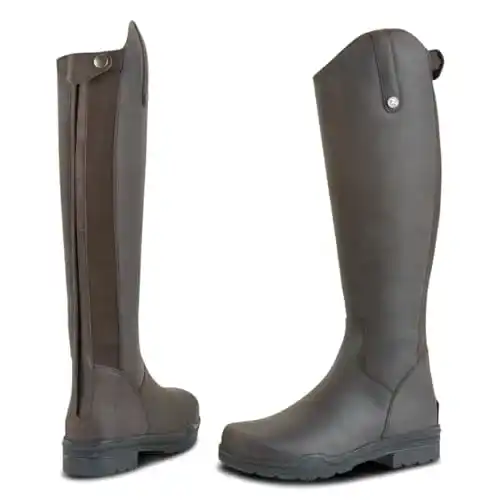 Lederreitstiefel Busse Norwich mit Schurwolle-Futter in Braun