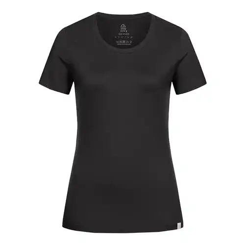 Merino-Shirt für Damen von Tom Fyfe in Schwarz, Größe XS