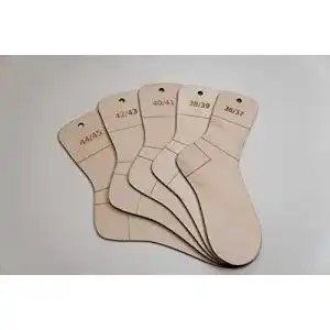 Sockenbretter Set für Größen 36-45 Sockenspanner und Sockenschablonen