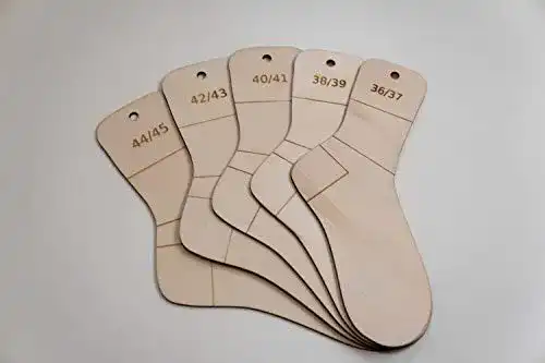 Sockenbretter Set für Größen 36-45 Sockenspanner und Sockenschablonen