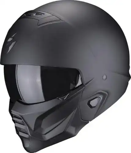 Scorpion EXO-COMBAT II Solid XL Motorradhelm in Schwarz