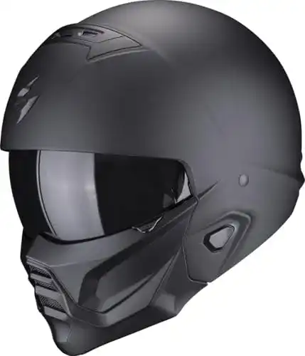 Scorpion EXO-COMBAT II Solid XL Motorradhelm in Schwarz