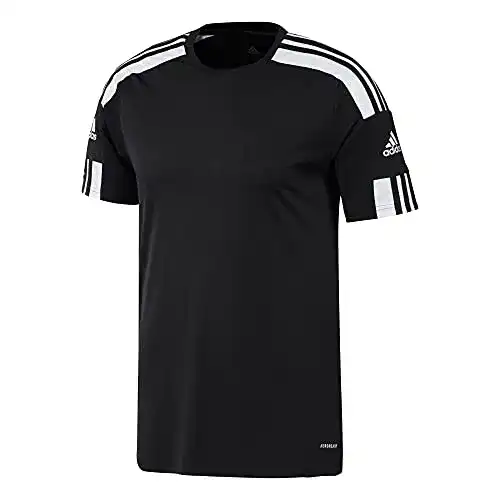 Adidas Herren Laufshirt Squadra 21 Jersey in Schwarz und Weiß, Größe M