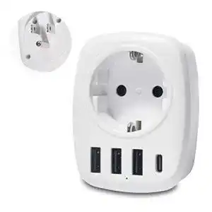 Reiseadapter USA Unidapt Steckdosenadapter mit USB Ports für Nordamerika