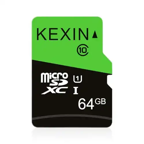 KEXIN 64GB Micro SD Karte mit SD Adapter für verschiedene Geräte