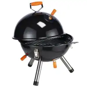 Mini Kugelgrill in Schwarz für Haushalt und Camping
