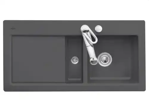 Keramikspüle Villeroy & Boch Subway 60 in Graphit – Modell 6712 02 i4