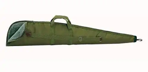Gewehrfutteral Akah Webpelzfutteral 128 cm in Grün, Hartes Waffencase