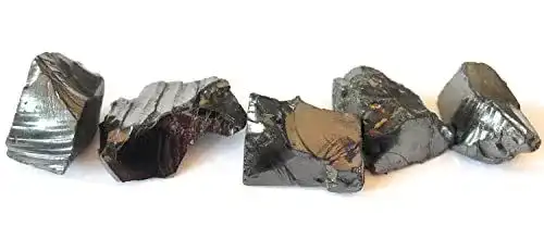 Edel-Schungit mit Boviswert, 2-5 Steine aus Karelien, 20g