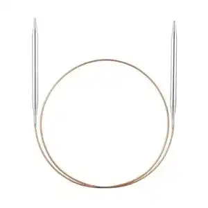Addi Rundstricknadel AD1057040-2.00 aus Nickel mit Messingspitze