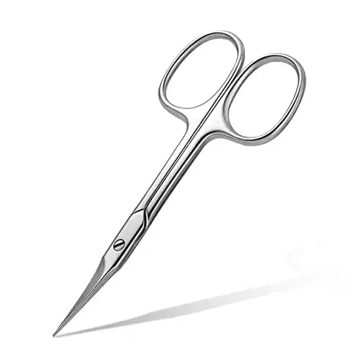 Hautschere FVION mit gebogener Schneide aus Edelstahl, extra scharf, 9 cm