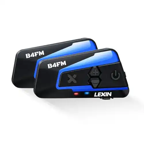 Motorrad Headset Lexin B4FM Bluetooth Intercom System für Helme