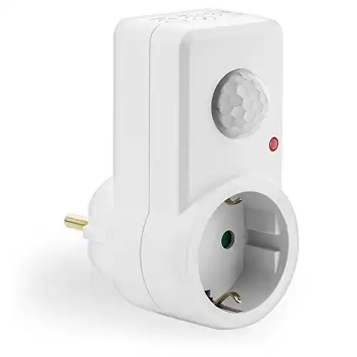 Bewegungsmelder für Steckdosen von deleyCON – Infrarot Sensor