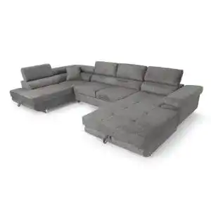 U-Sofa Sofiland Ecksofa Aller U XXL mit Schlaffunktion und Bettkästen