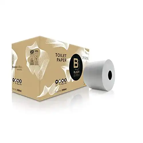 Recycling Toilettenpapier Black Satino – 24 Kompaktrollen