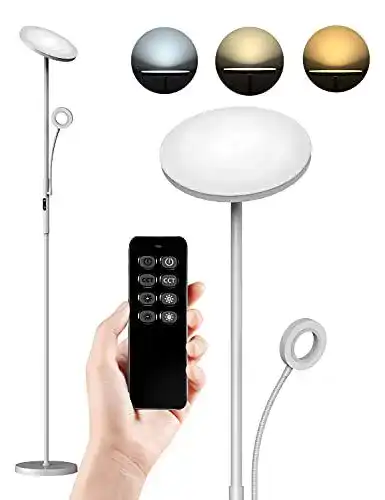 Deckenfluter Anten København LED Stehlampe 30W dimmbar mit Leselampe