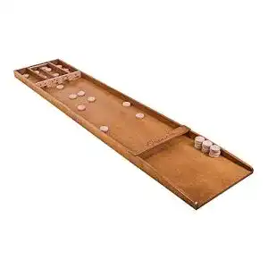 Shuffleboard Spiel Sjoelbak aus Buchenholz