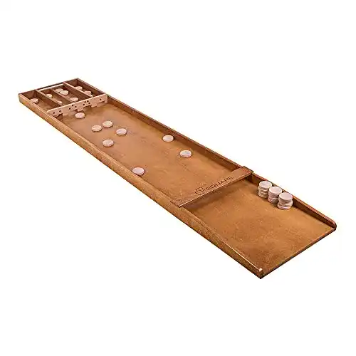 Shuffleboard Spiel Sjoelbak aus Buchenholz