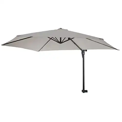 Sonnenschirm Wandmontage Mendler Casoria-AM Ampelschirm 3m