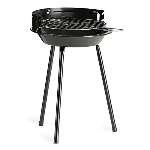 Landmann Holzkohle Rundgrill Mobiler Grill für 2 bis 3 Personen