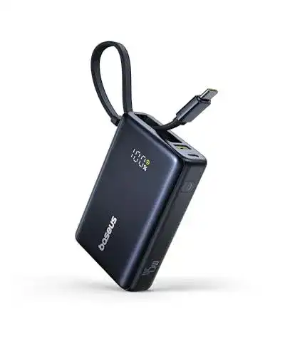 Baseus Picogo 10000mAh Powerbank mit 45W und integriertem USB-C Kabel
