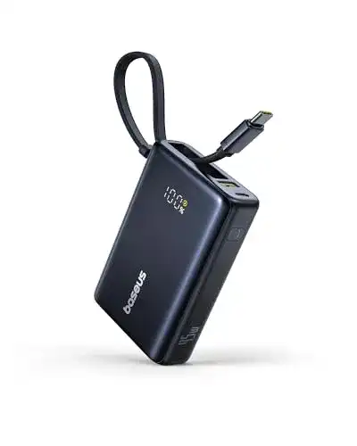 Baseus Picogo 10000mAh Powerbank mit 45W und integriertem USB-C Kabel