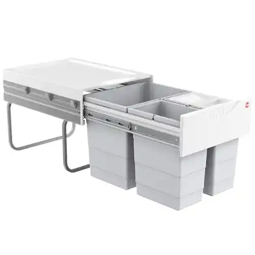 Einbau-Abfalleimer Hailo Raumspar Tandem für die Küche