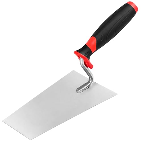 Maurerkelle Kotarbau Edelstahl Trapezkelle 160 mm x 70 mm mit Gummigriff